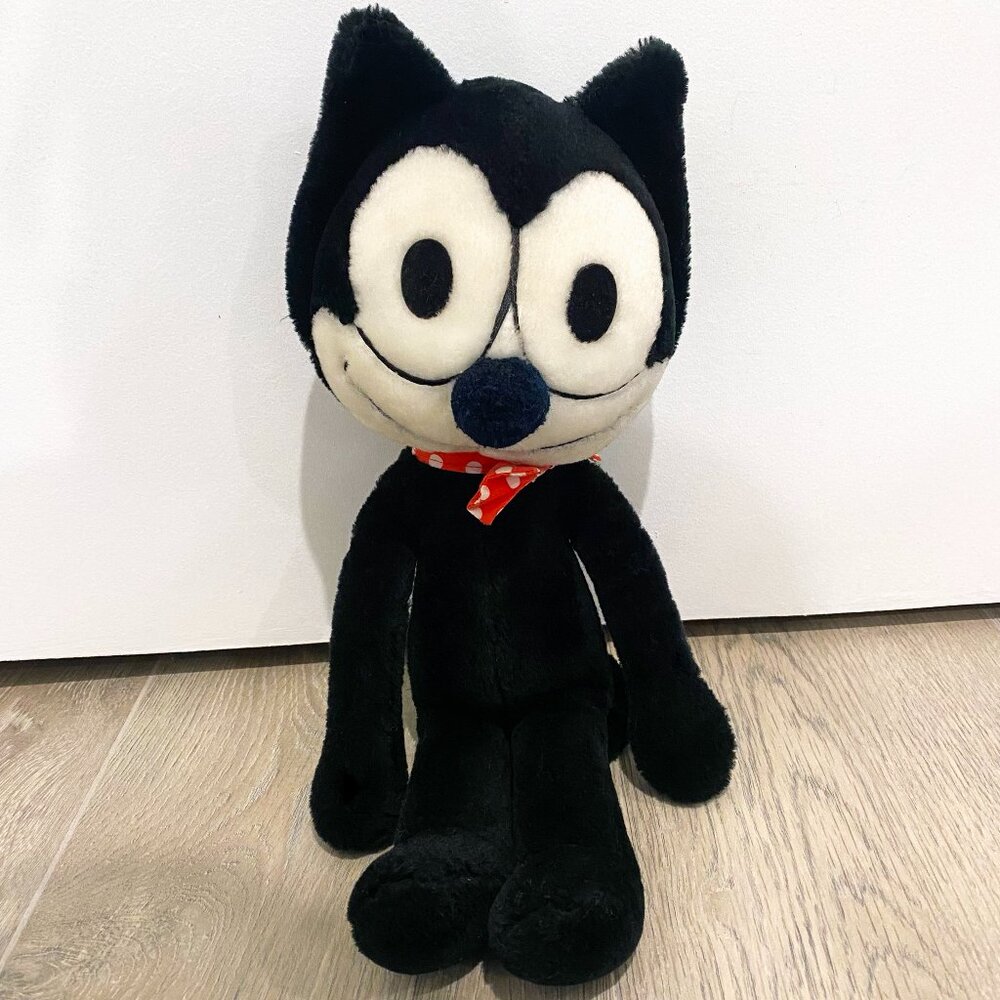 Vintage Felix The Cat Productions, Stuffed Plush Animal Toy Korea 1982 -  16" ta